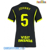 Camisa de time de futebol Atletico Madrid Johnny Cardoso #5 Replicas 2º Equipamento Feminina 2026-27 Manga Curta
